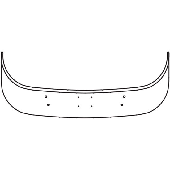 Valley Chrome 16 Inch Chrome Wrap Around Bumper For Sterling LT9500 & LT9513 SBA