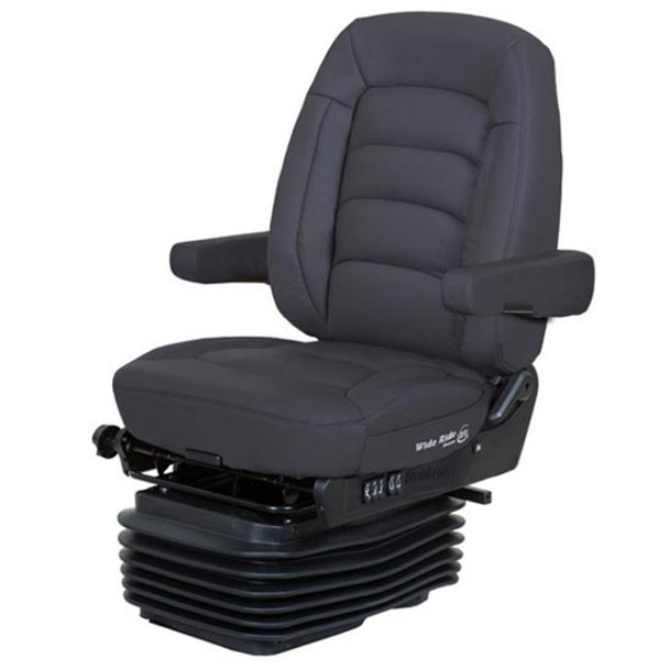 Bostrom Wide Ride II Plus Serta Low Base Mid-Back Seat With Armrests - Ultra-Leather