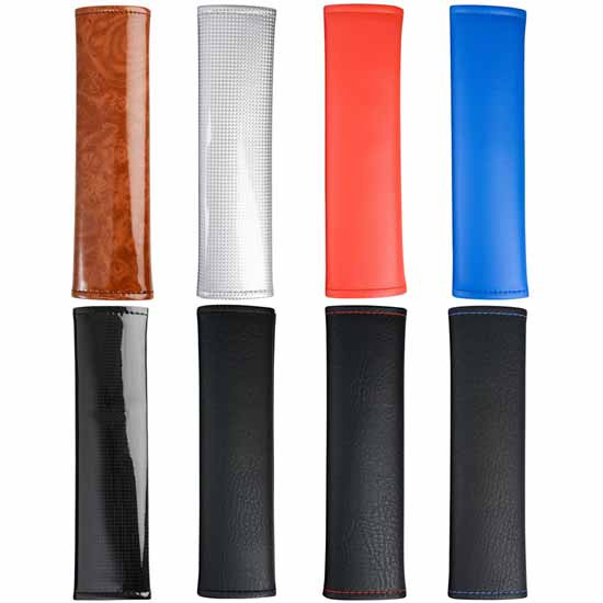 Vinyl Leather Seat Belt Comfort Pad Covers