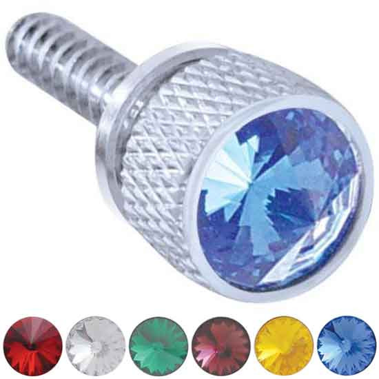 Chrome Dash Screws With Color Jewel For Freightliner Cascadia