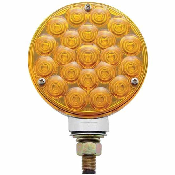 4 Inch 21 Diode Amber LED Turn Signal Light With Bubble Lens 4 Inch 21 Diode Amber LED Turn Signal Light With Bubble Lens
