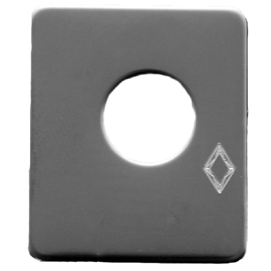 Stainless Steel Switch Trim Plate For Peterbilt 359, 375, 377, 378, 379, 385