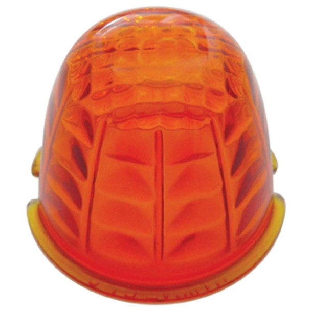 Amber Or Dark Amber Crystal Glass Cab Light Lens Amber Or Dark Amber Crystal Glass Cab Light Lens