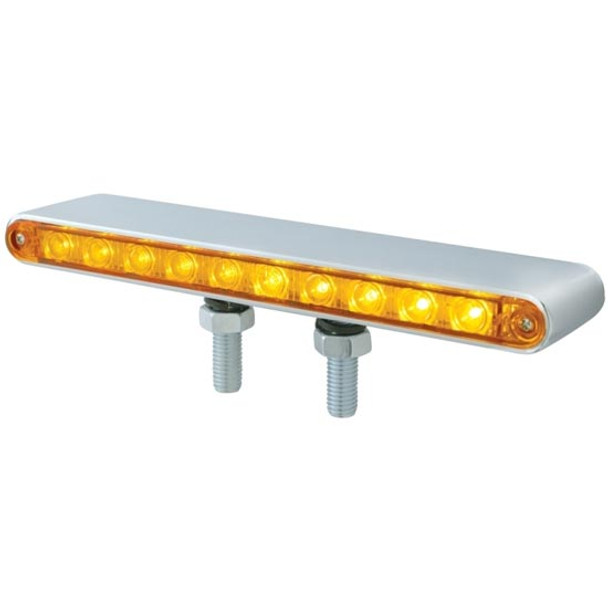 9 Inch 10 Diode Amber/Red LED Double Face Light Bar