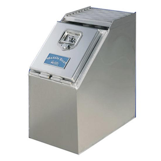 Merritt 22 X 21 Inch Smooth Aluminum Saddle Box With Smooth Or Diamond Plate Door