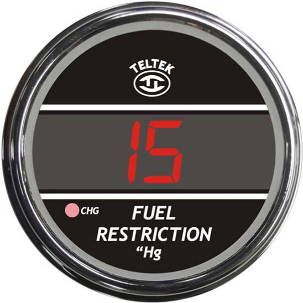 Teltek Digital Fuel Restriction Gauge 0-30 Hg