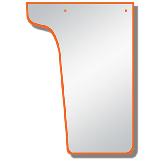 4 Inch SS Blank Extended Cowl Panels - Factory Layover For Peterbilt 379
