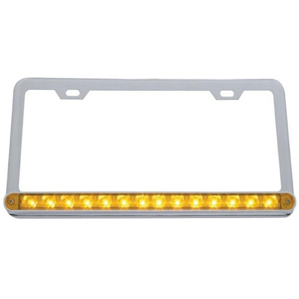 Chrome License Plate Lighted Frame