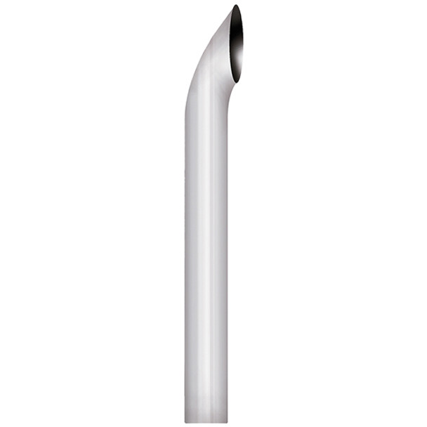 8 Inch OD Chrome West Coast Turn Out Exhaust Stack By BESTfit