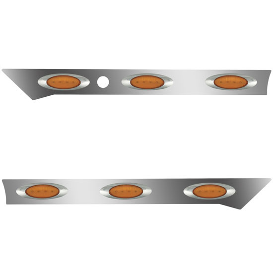 430 Stainless Steel 3 Inch Cab Panels  For Kenworth T680, T880, W990