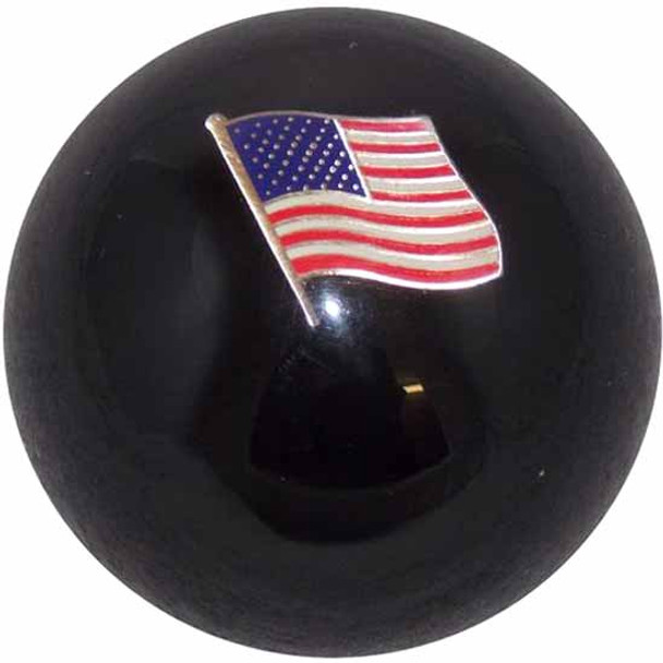 2.25 Inch Round Black Shift Knob With Flag For 9, 10, 13, 15 & 18 Speed Transmissions 2.25 Inch Round Black Shift Knob With Flag For 9, 10, 13, 15 & 18 Speed Transmissions