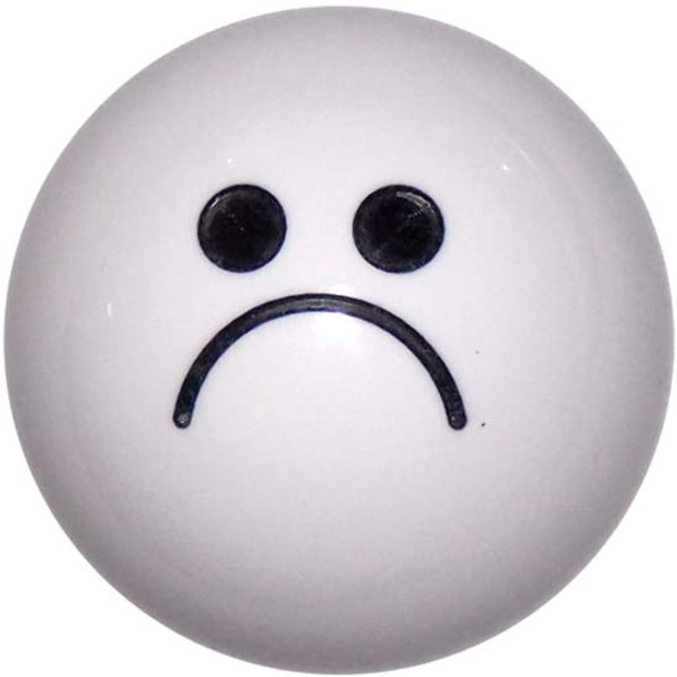 2.125 Inch Round Shift Knob With Sad, Smirky Or Smiley Face 2.125 Inch Round Shift Knob With Sad, Smirky Or Smiley Face
