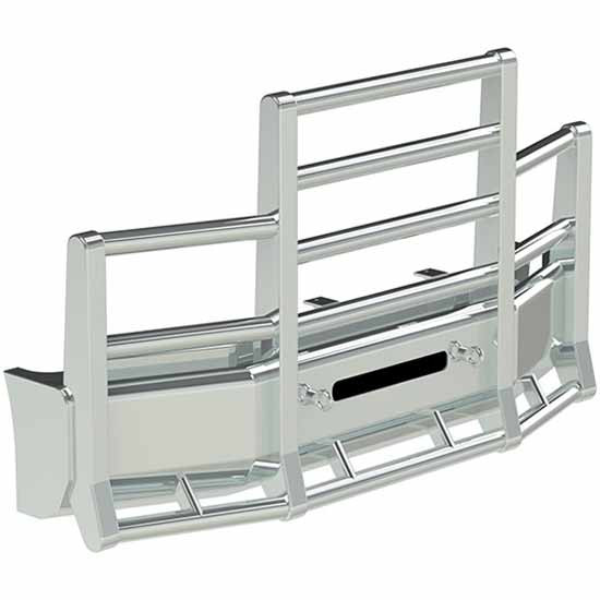 Herd Road 4 Train Post Grille Guard For Freightliner 122SD 2014-2016