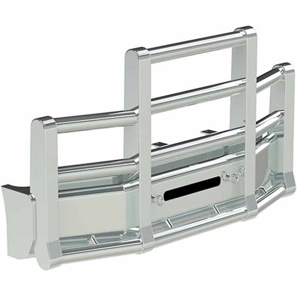 Herd Super Road Train Grille Guard W/ 18 Inch Ext. Bumper For Peterbilt 384 2007-2014, 386 2006-2014