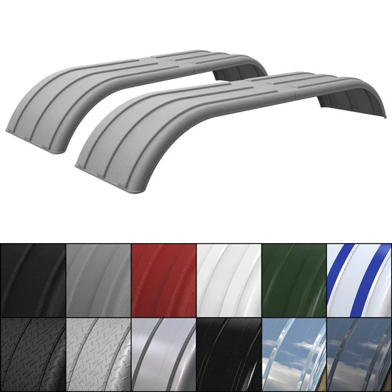Minimizer The Work Horse 100 Inch Poly Tandem Axle Full Fenders - Pair