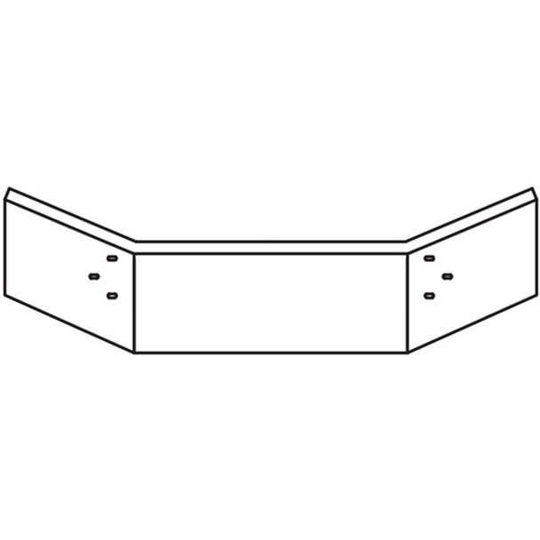 12 Inch Valley Chrome Break Back Bumper, 7 Gauge With 10.5 Inch Break Back For Mack CL 12 Inch Valley Chrome Break Back Bumper, 7 Gauge With 10.5 Inch Break Back For Mack CL