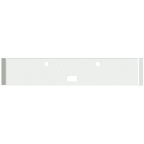 20 Inch Chrome Texas Mitered End Roadrunner Bumper, 10 Gauge For Peterbilt 365, 367, 388, 389, 567, 589