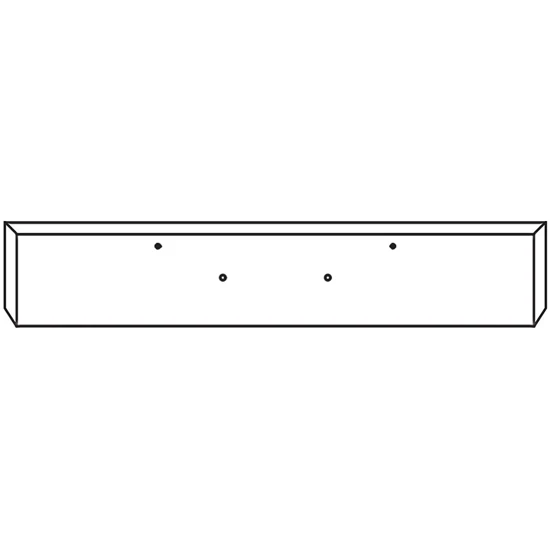 22 Inch Chrome Texas Mitered End Roadrunner Bumper, 10 Gauge For Peterbilt SFA 365, 367, 388, 389, 567