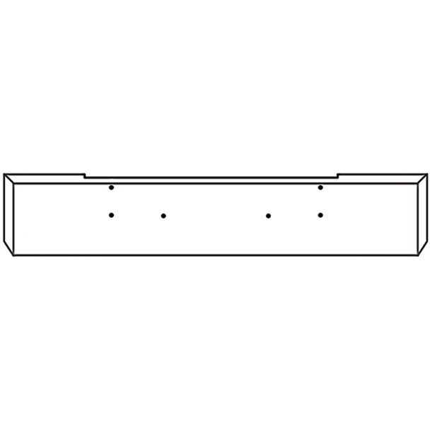 22 Inch Chrome Boxed American Eagle Bumper, 10 Gauge For Kenworth W900B, W900L 22 Inch Chrome Boxed American Eagle Bumper, 10 Gauge For Kenworth W900B, W900L