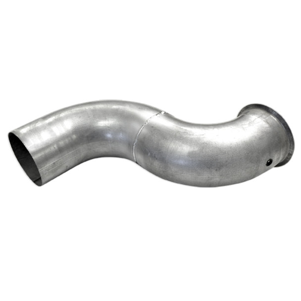 BESTfit 5 Inch Aluminized 2 Bend OD/ Flare Turbo Pipe For Freightliner FLD 1995-2007 - Pyrometer Fitting Option