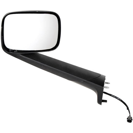 Black Hood Convex Mirror  For Freightliner Cascadia 116/126 2018 + - Heated
