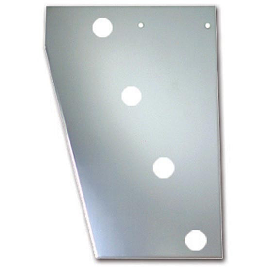 Stainless Steel Cowl Panels W/4- 2 Inch Lite Cutouts - Pair For Peterbilt 379