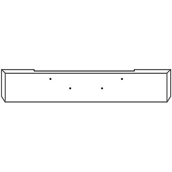 22 Inch Chrome Boxed American Eagle Bumper, 10 Gauge For Kenworth W900B 2011-Newer