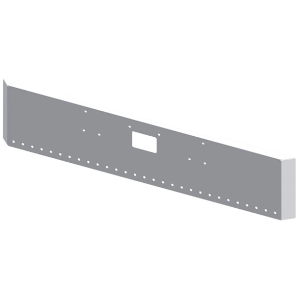 20 Inch Chrome Texas Mitered End Bumper, 10 Gauge For Peterbilt 357 SFA, 378 SFA & 379 1987-2007