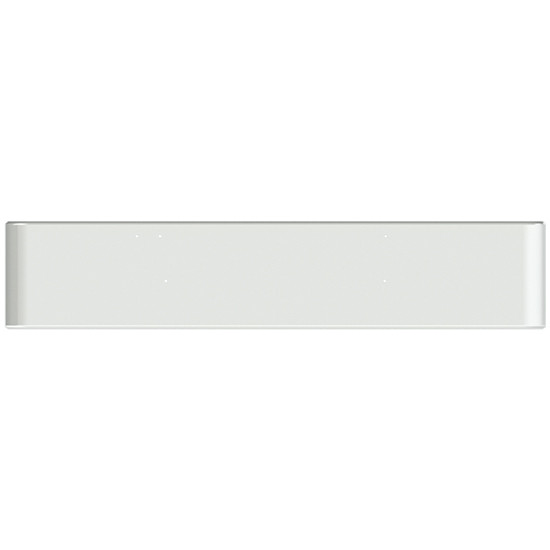 22 Inch Chrome Texas Rolled End Bumper, 10 Gauge For Kenworth COE 1985-Newer