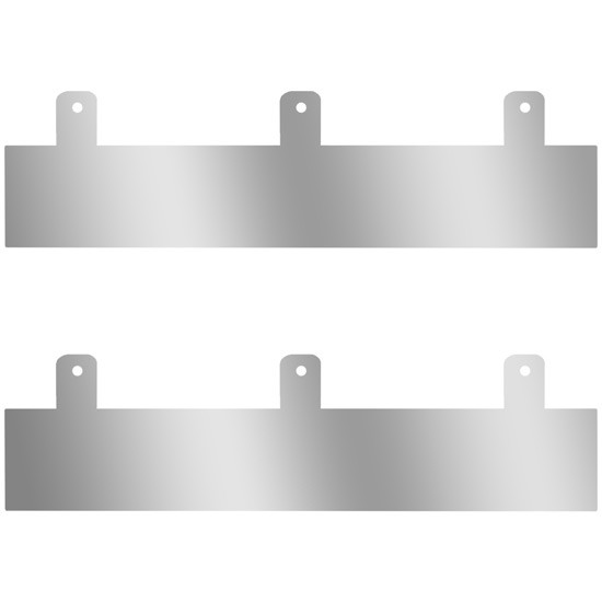 2.5 Inch Stainless Steel Blank Exhaust Filler Panels For Peterbilt Between Cab, Sleeper