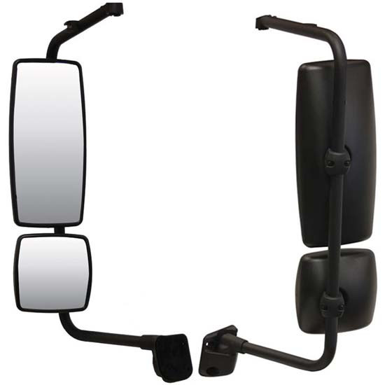 Black Plastic Mirror Assembly For International