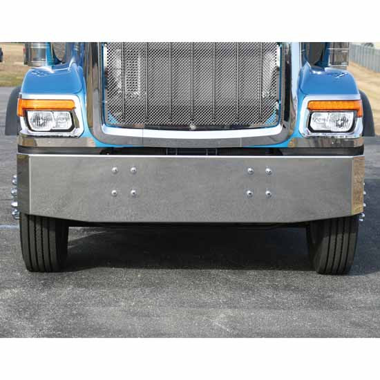 18 Inch Stainless Steel Classic Style Standard Mount Mitered End Bumper For International HX520