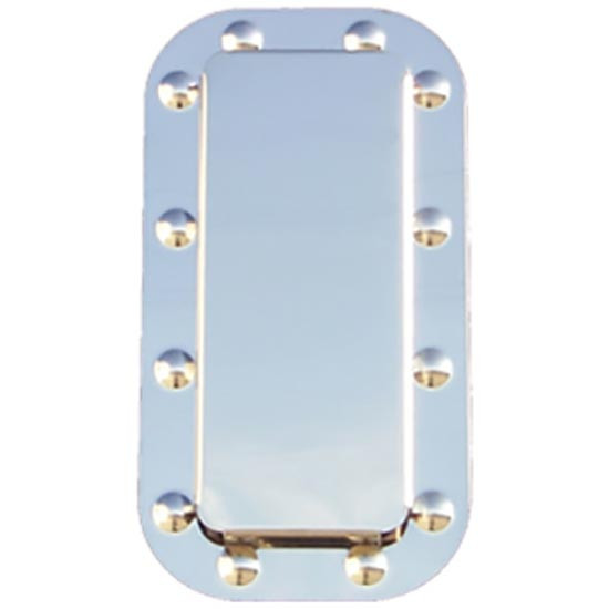 Stainless Steel Dimpled Sleeper Vent Surround For Peterbilt 378, 379, 388, 389, 567, 579
