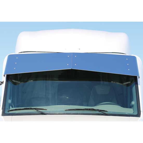 15.5 Inch Stainless Steel Blank Drop Visor For Peterbilt 567, 579