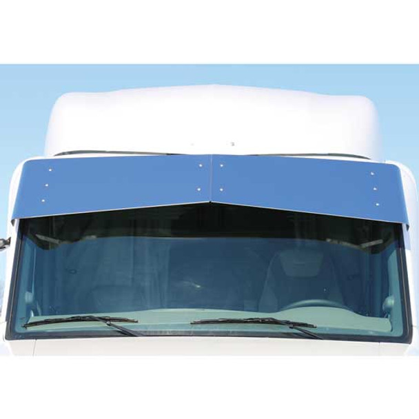 15.5 Inch Stainless Steel Blank Drop Visor For Peterbilt 567, 579 15.5 Inch Stainless Steel Blank Drop Visor For Peterbilt 567, 579