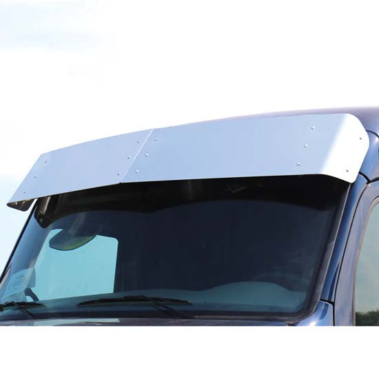 13 Inch Stainless Steel Drop Visor For Peterbilt 567, 579 - 4