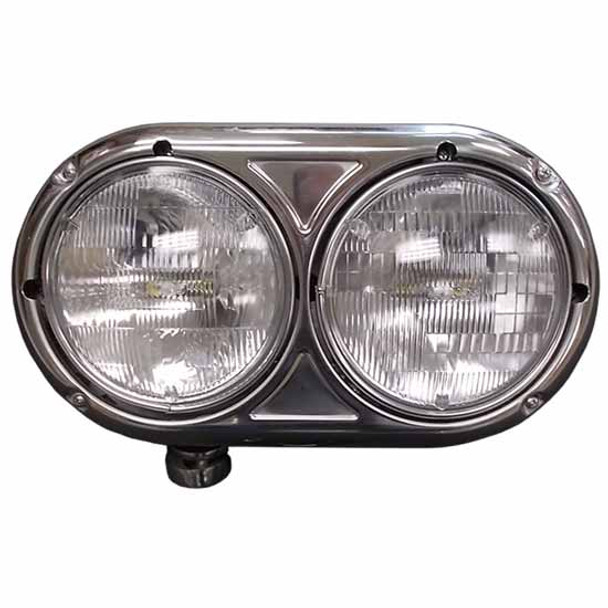 BESTfit Aluminum Dual Round Headlamp Assembly W/ Rear Housing