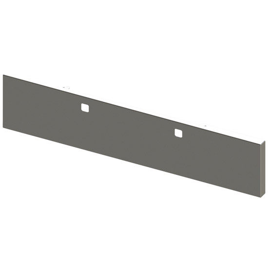 Chrome 20 Inch Texas Boxed End Blind Mount Bumper, 10 Gauge For Peterbilt 365, 367 & 567 SFA, 388 & 389/Glider