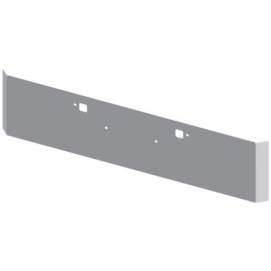 Chrome 22 Inch Texas Mitered End Bumper, 10 Gauge For Peterbilt 365 SFA, 367 SFA, 388, 389, 567