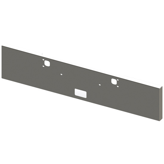 Chrome 20 Inch Texas Boxed End Bumper, 10 Gauge For Kenworth W900B & W900L