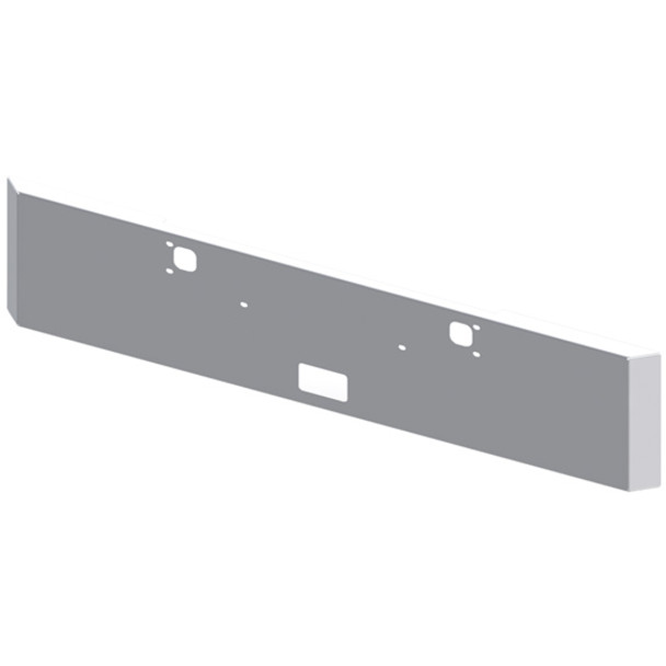 Chrome 20 Inch Texas Mitered End Bumper, 10 Gauge For Kenworth W900B & W900L Chrome 20 Inch Texas Mitered End Bumper, 10 Gauge For Kenworth W900B & W900L