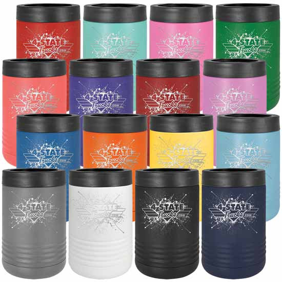 4 State Trucks Stainless Steel Beverage Holder / Tumbler W/ Screw Off Rubber Top