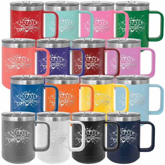 4 State Trucks 15 Oz Stainless Steel Coffee Mug W/ Handle & Lid - 4 State  Trucks