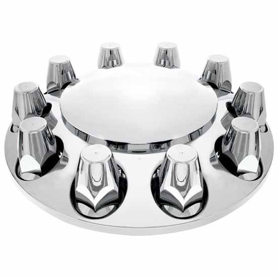 Economy Dome Front Axle Cover W/ Removable Cap & 3MM Nut Covers