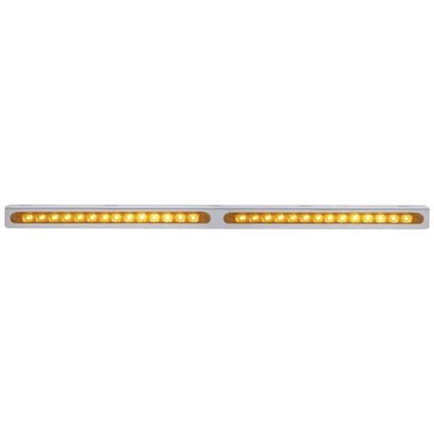 Stainless Steel 25 5/16 Inch Light Bracket W/ Two 14 LED 12 Inch Light Bar Stainless Steel 25 5/16 Inch Light Bracket W/ Two 14 LED 12 Inch Light Bar