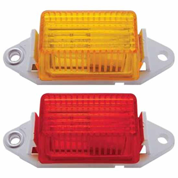 Rectangular Clearance Marker Light W/ White Base Rectangular Clearance Marker Light W/ White Base