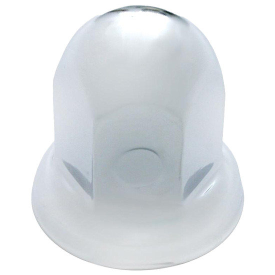 Chrome Steel Dome Style Lug Nut Cover With Flange