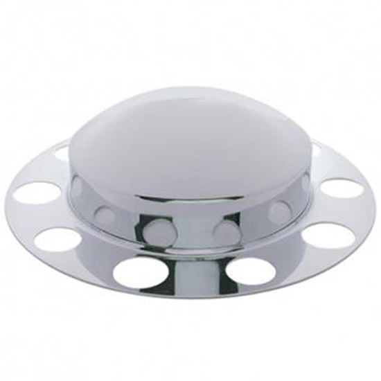Chrome Dome Style Front Axle Cover 2 PC