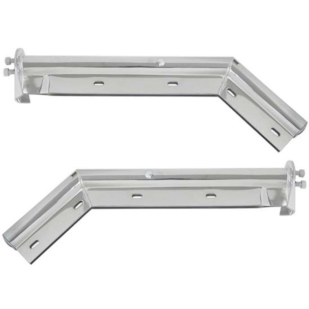 28 Inch 45 Degree Angled Mud Flap Hanger W/ 1 1/8 Inch Bolt Pattern 28 Inch 45 Degree Angled Mud Flap Hanger W/ 1 1/8 Inch Bolt Pattern