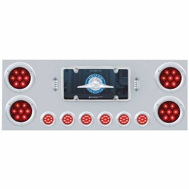 Stainless Steel Competition Series Rear Center Panel W/ 4 Inch & 2 Inch Rnd LEDs Stainless Steel Competition Series Rear Center Panel W/ 4 Inch & 2 Inch Rnd LEDs